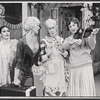 Ruth Donnelly [second from right], Jeannine Moore [far right] and unidentified others in the touring stage production of the 1971 Broadway revival of No, No, Nanette
