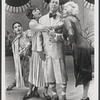 Don Ameche with Jeannine Moore [2nd from left], and 2 unidentified performers in the touring production of the 1971 Broadway revival of No, No, Nanette