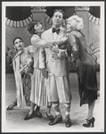 Don Ameche, Jeannine Moore [second from left] and unidentified others in the touring stage production of the 1971 Broadway revival of No, No, Nanette