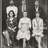 Barry Nelson, Richard Benjamin, Ken Howard, Paula Pretniss, Estelle Parsons and Carole Shelley in publicity photo for the stage production The Norman Conquests