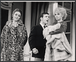 Roni Dengel, Norman Wisdom and Ardyth Kaiser in the stage production Not Now, Darling