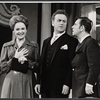 M'el Dowd, Rex Garner and Norman Wisdom in the stage production Not Now, Darling