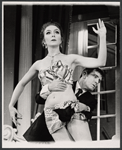 Roni Dengel and Norman Wisdom in the stage production Not Now, Darling
