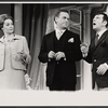 M'el Dowd, Rex Garner and Norman Wisdom in the stage production Not Now, Darling