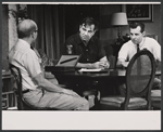 John Fiedler, Walter Matthau and Paul Dooley in the stage production The Odd Couple