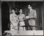 Carole Shelley, Monica Evans and Walter Matthau in the stage production The Odd Couple