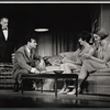 Art Carney, Walter Matthau, Carole Shelley and Monica Evans in the stage production The Odd Couple