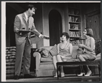 Walter Matthau, Carole Shelley and Monica Evans in the stage production The Odd Couple