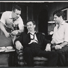 Paul Dooley, Eddie Bracken and Sidney Armus in the stage production The Odd Couple