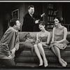 Pat Hingle, Eddie Bracken, Carole Shelley and Monica Evans in the stage production The Odd Couple