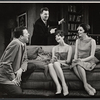 Pat Hingle, Eddie Bracken, Carole Shelley and Monica Evans in the stage production The Odd Couple
