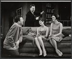 Pat Hingle, Eddie Bracken, Carole Shelley and Monica Evans in the stage production The Odd Couple
