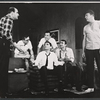 Peter Boyle, Harry Eno, William Pierson, Richard Benjamin, Rik Colitti and Dan Dailey in the touring stage production The Odd Couple