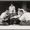 Harry Eno, Dan Dailey, Peter Boyle, Rik Colitti, Richard Benjamin and William Pierson in the touring stage production The Odd Couple
