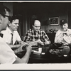 Harry Eno, William Pierson, Peter Boyle and Dan Dailey in the touring stage production The Odd Couple