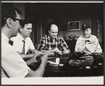 Harry Eno, William Pierson, Peter Boyle and Dan Dailey in the touring stage production The Odd Couple