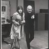 Elaine May with director Jerome Robbins in rehearsal for the stage production of The Office