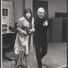 Elaine May and Jerome Robbins in rehearsal for the stage production The Office