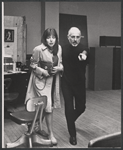 Elaine May and Jerome Robbins in rehearsal for the stage production The Office
