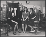Doris Roberts, Ruth White, Jerome Robbins, Elaine May, playwright María Irene Fornés, and Jack Weston in rehearsal for the stage production The Office