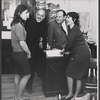 Elaine May, Jerome Robbins, Jack Weston and playwright Maria Irene Fornes in rehearsal for the stage production The Office