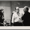Elaine May, Jack Weston and Jerome Robbins in rehearsal for the stage production The Office