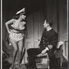 Abbe Lane and Tony Randall in the stage production Oh Captain!