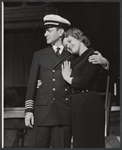 Tony Randall and Jacquelyn McKeever in the stage production Oh Captain!