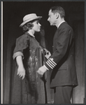 Jacquelyn McKeever and Tony Randall in the stage production Oh Captain!