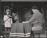Tony Randall and unidentified in the stage production Oh Captain!