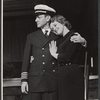 Tony Randall and Jacquelyn McKeever in the stage production Oh Captain!