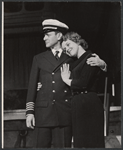 Tony Randall and Jacquelyn McKeever in the stage production Oh Captain!
