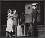 Abbe Lane, Edward Platt and Tony Randall in the stage production Oh Captain!