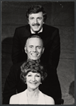 Jamie Ross [top] Roderick Cook [middle] and Barbara Cason [bottom] in publicity pose for the 1972 Off-Broadway production of Oh Coward!*