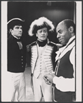 Lester Rawlins [center], Roscoe Lee Browne [right] and unidentified [left] in the stage production The Old Glory