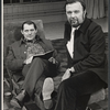Robert Shaw and Peter Hall in publicity pose for the stage production Old Times