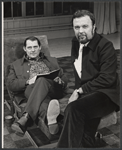 Robert Shaw and Peter Hall in publicity pose for the stage production Old Times