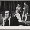 Playwright Harold Pinter, Mary Ure, Rosemary Harris and Robert Shaw in publicity photo for the stage production Old Times