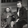 Robert Shaw and Peter Hall in publicity pose for the stage production Old Times