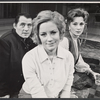 Robert Shaw, Mary Ure and Rosemary Harris in publicity pose for the stage production Old Times