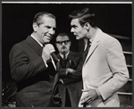 Titos Vandis [left], Louis Jourdan [right] and unidentified [center] in the stage production One a Clear Day You Can See Forever