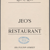 Jeo's Restaurant