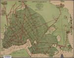 Handy map of Brooklyn showing lines of Brooklyn Rapid Transit Company