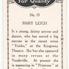 Mary Leigh.