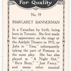 Margaret Bannerman.