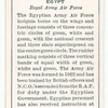 Egypt. Royal Army Air Force.
