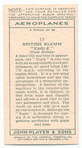 British Klemm 'Eagle' (Great Britain).