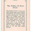 The Fokker D. XIII. (Dutch).