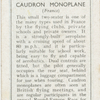 Caudron monoplane.