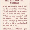 The boy and the nettles.